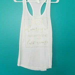 Bride to be tank